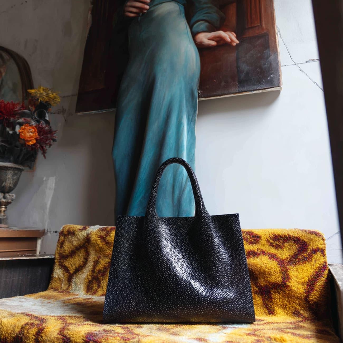 Luxury bag on chair