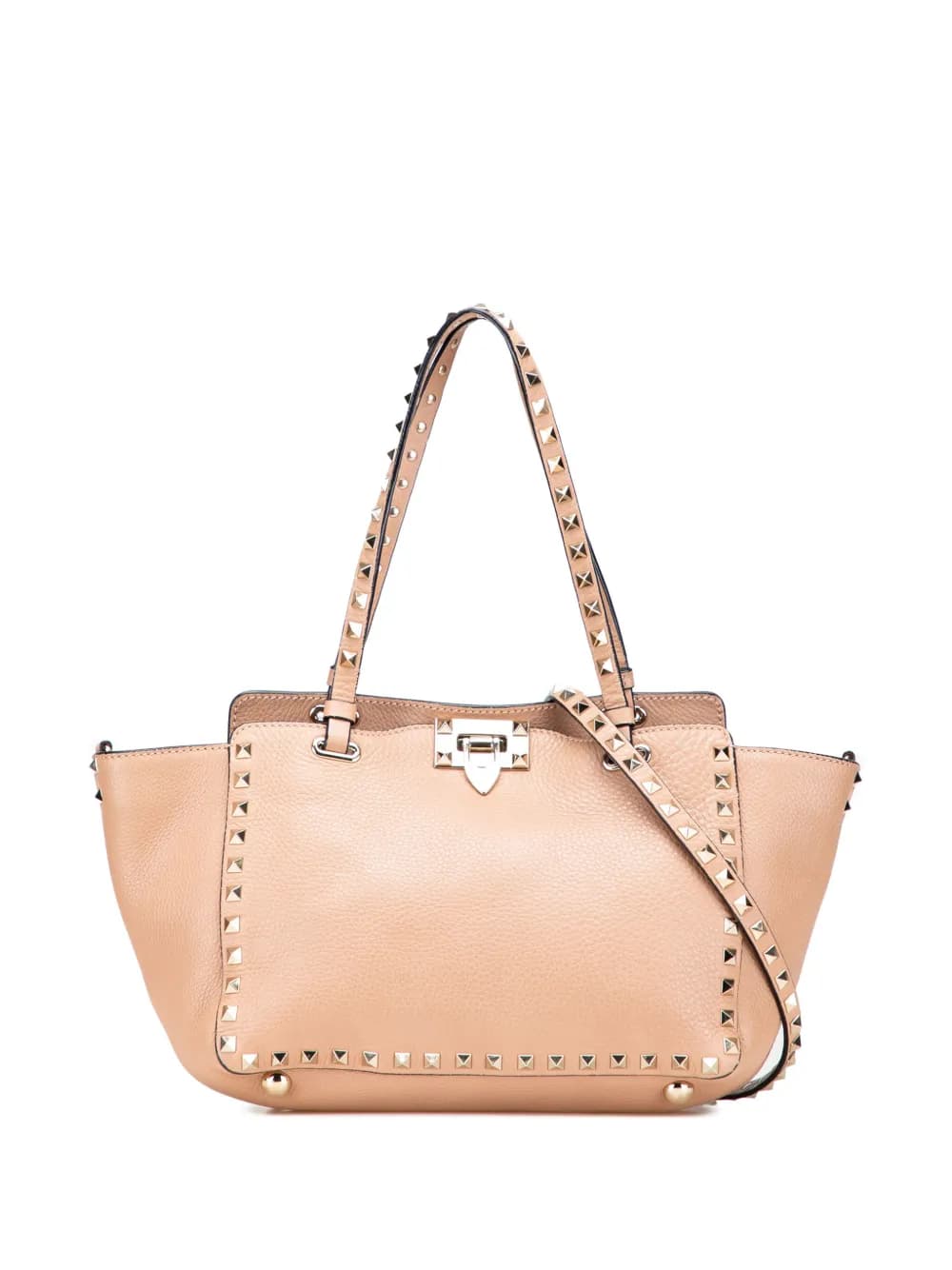 valentino rockstud trapeze top handle