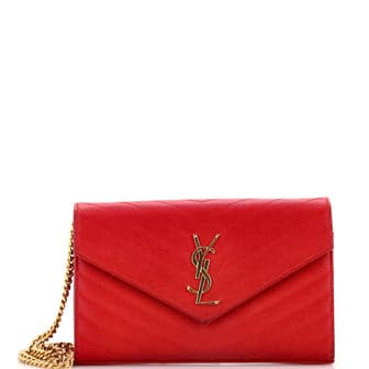 saint laurent wallet on chain shoulder