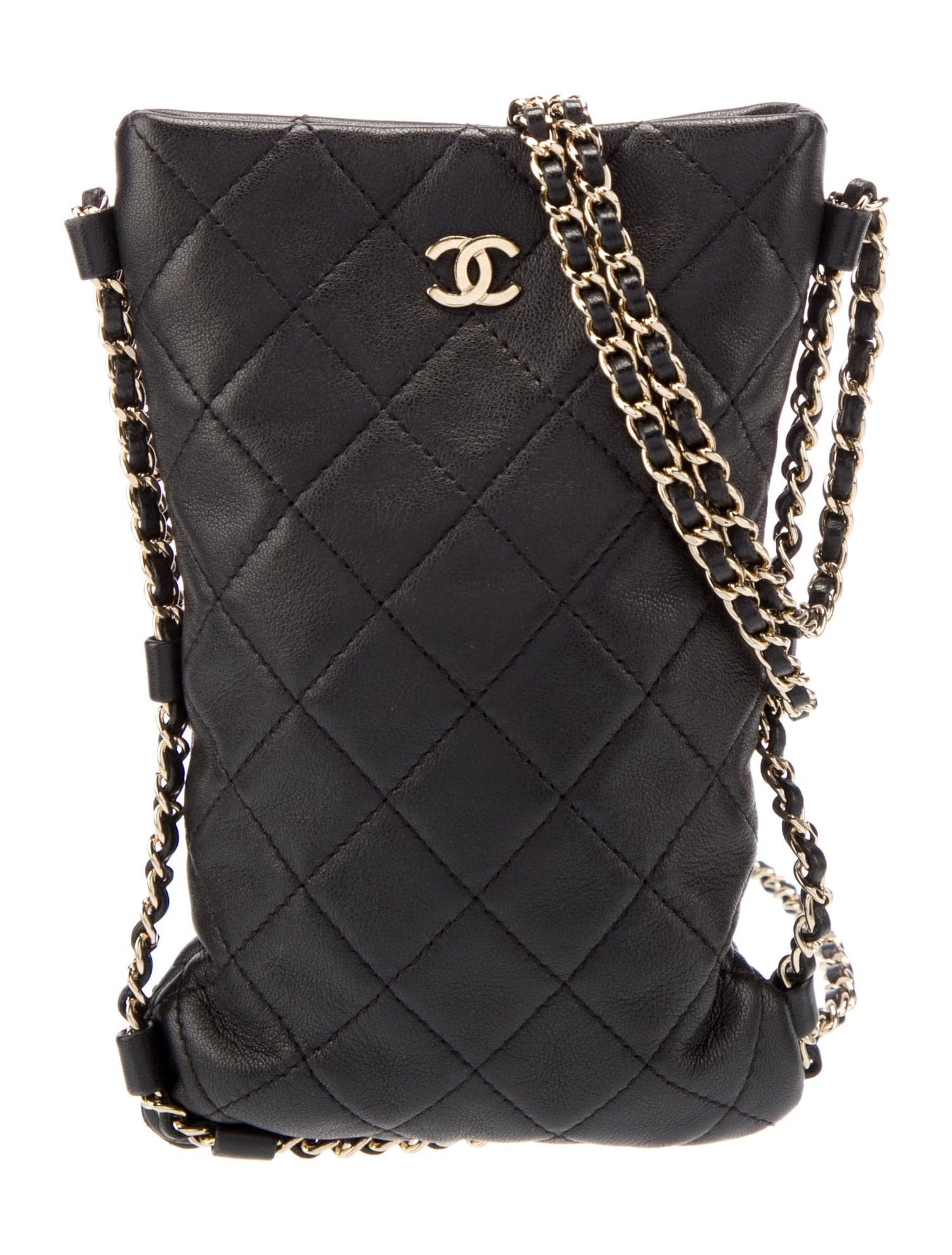 chanel phone holder crossbody